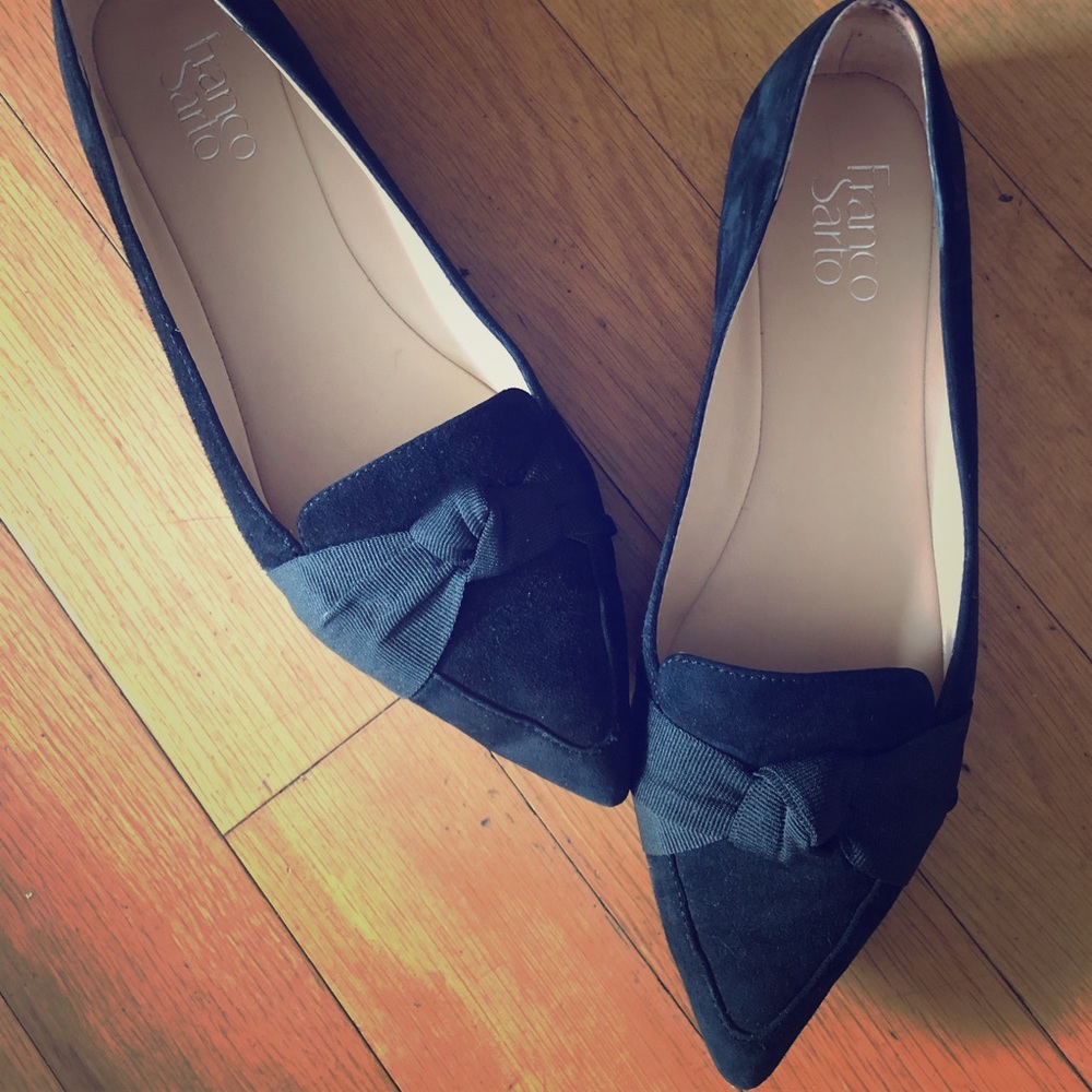 Franco Sarto pointed bow flats
